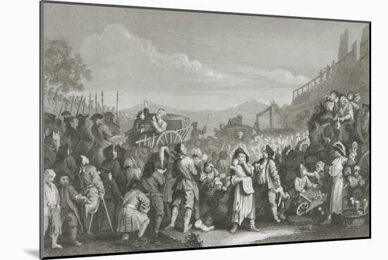 Idle on the Road-William Hogarth-Mounted Giclee Print