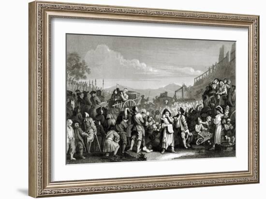 Idle on the Road-William Hogarth-Framed Giclee Print