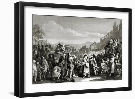 Idle on the Road-William Hogarth-Framed Giclee Print