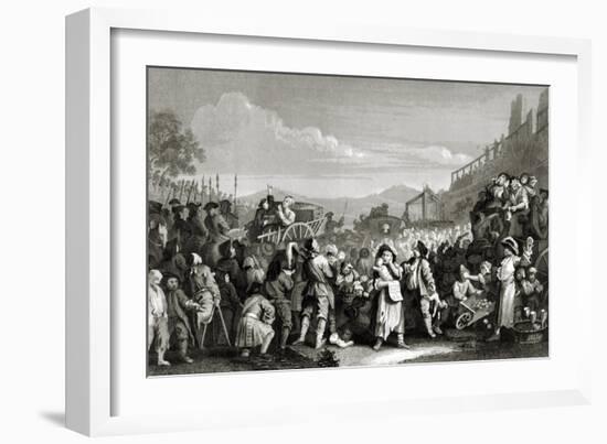 Idle on the Road-William Hogarth-Framed Giclee Print