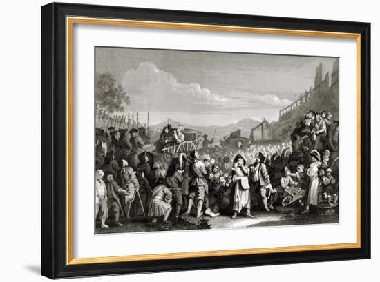 Idle on the Road-William Hogarth-Framed Giclee Print