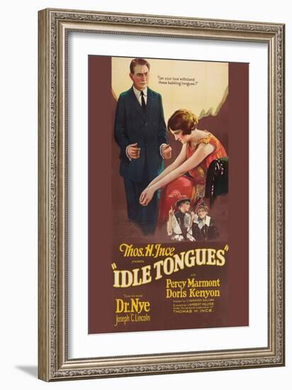 Idle Tongues-null-Framed Art Print