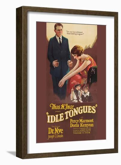 Idle Tongues-null-Framed Art Print