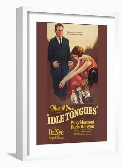 Idle Tongues-null-Framed Art Print