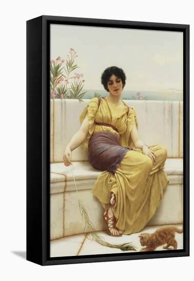 Idleness, 1900-John William Godward-Framed Premier Image Canvas