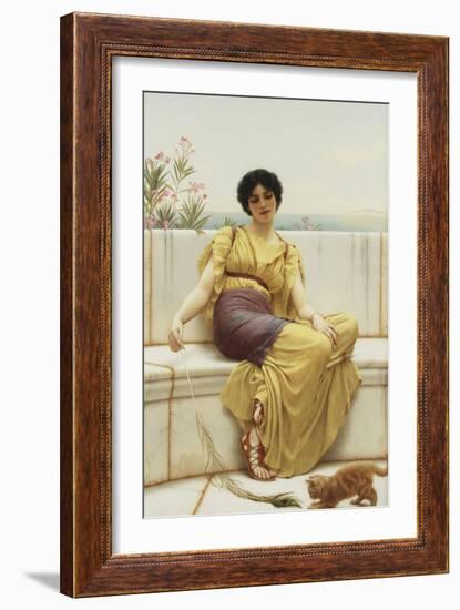 Idleness, 1900-John William Godward-Framed Premium Giclee Print