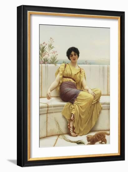 Idleness, 1900-John William Godward-Framed Premium Giclee Print