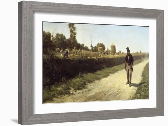 Idleness and Work, 1863-Michele Cammarano-Framed Giclee Print