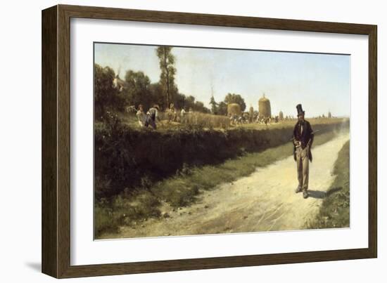 Idleness and Work, 1863-Michele Cammarano-Framed Giclee Print