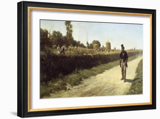 Idleness and Work, 1863-Michele Cammarano-Framed Giclee Print