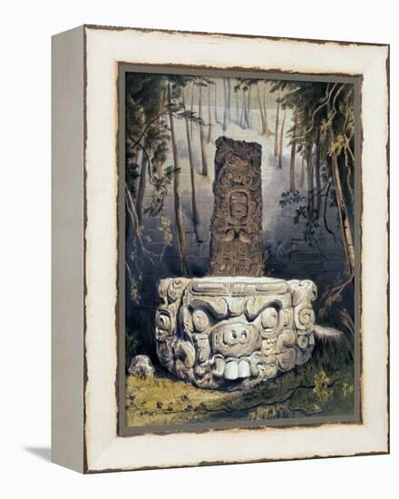 Idol and Altar at Copan-Frederick Catherwood-Framed Premier Image Canvas