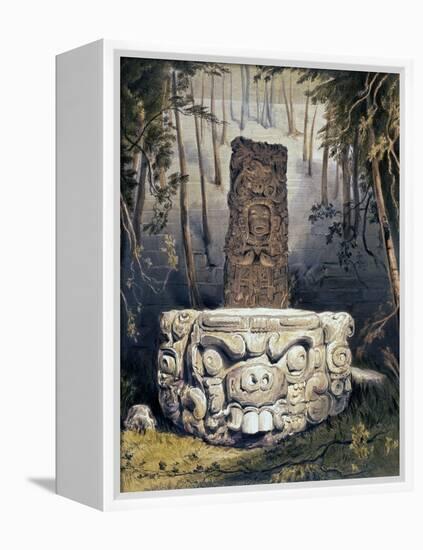 Idol and Altar at Copan-Frederick Catherwood-Framed Premier Image Canvas