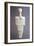 Idol in Marble with Traces of Colour on the Chest, from Syros, Greece-null-Framed Giclee Print