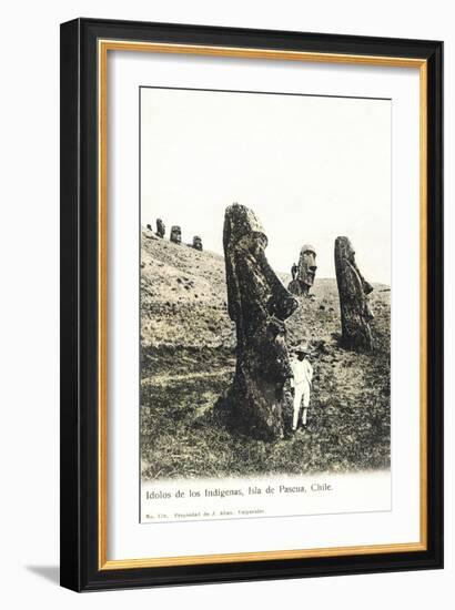 Idolos De Los Lndigenas, Isla De Pascua, Chile - Idols of the Indians-null-Framed Giclee Print