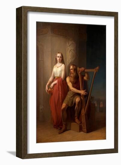 Idun and Bragi, 1846-Nils Jakob Blommér-Framed Giclee Print