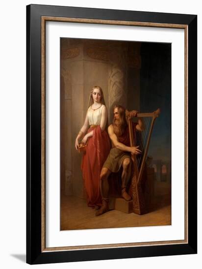 Idun and Bragi, 1846-Nils Jakob Blommér-Framed Giclee Print