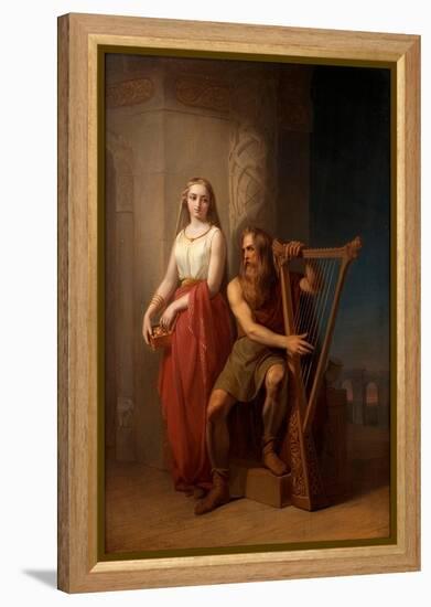 Idun and Bragi, 1846-Nils Jakob Blommér-Framed Premier Image Canvas