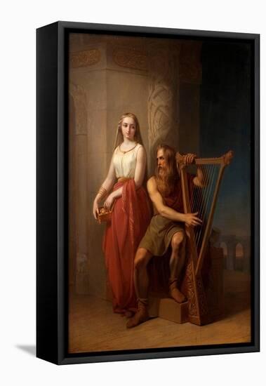 Idun and Bragi, 1846-Nils Jakob Blommér-Framed Premier Image Canvas