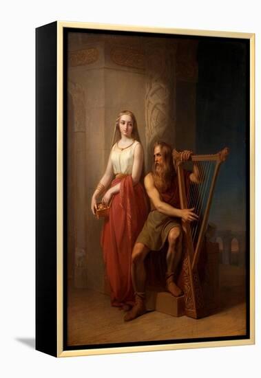 Idun and Bragi, 1846-Nils Jakob Blommér-Framed Premier Image Canvas