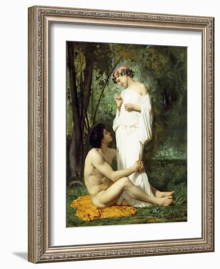 Idyll, 1851-52-William Adolphe Bouguereau-Framed Giclee Print