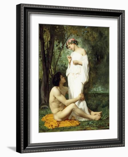 Idyll, 1851-52-William Adolphe Bouguereau-Framed Giclee Print