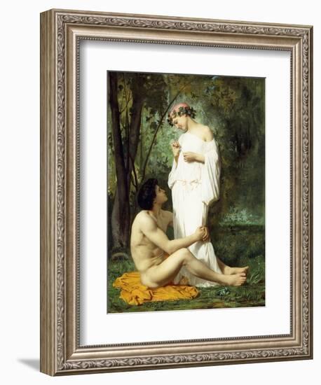 Idyll, 1851-52-William Adolphe Bouguereau-Framed Giclee Print