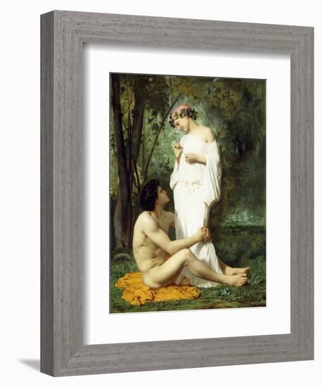 Idyll, 1851-52-William Adolphe Bouguereau-Framed Giclee Print