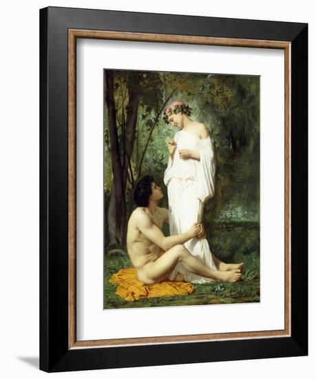 Idyll, 1851-52-William Adolphe Bouguereau-Framed Giclee Print