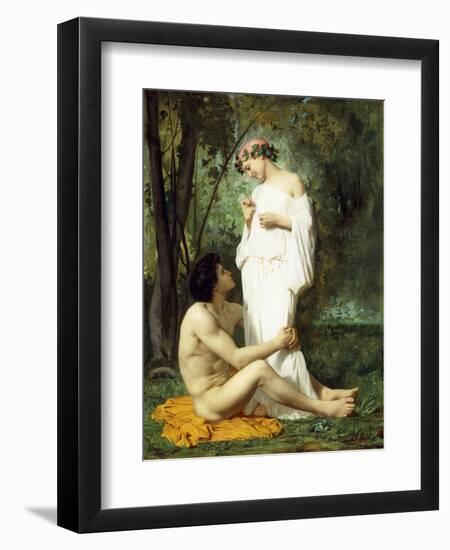 Idyll, 1851-52-William Adolphe Bouguereau-Framed Giclee Print