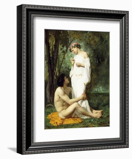 Idyll, 1851-52-William Adolphe Bouguereau-Framed Giclee Print