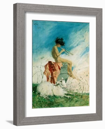 Idyll, 1868-Mariano Fortuny y Marsal-Framed Giclee Print