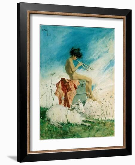 Idyll, 1868-Mariano Fortuny y Marsal-Framed Giclee Print