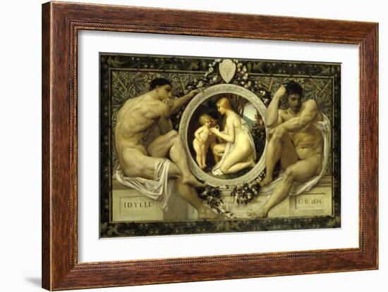 Idyll, 1884-Gustav Klimt-Framed Giclee Print