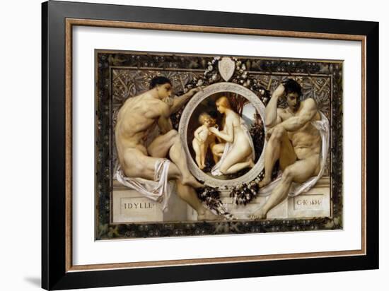 Idyll, 1884-Gustav Klimt-Framed Giclee Print