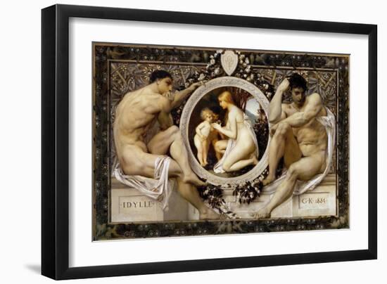 Idyll, 1884-Gustav Klimt-Framed Giclee Print