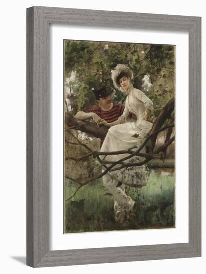 Idyll, 1925-Carl Larsson-Framed Giclee Print