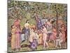 'Idyll', Nudes in a Landscape, 1913-15 (Oil on Canvas)-Maurice Brazil Prendergast-Mounted Giclee Print