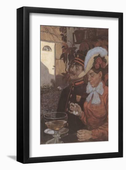 Idyll with Wheat Beer-Hans Baluschek-Framed Premium Giclee Print