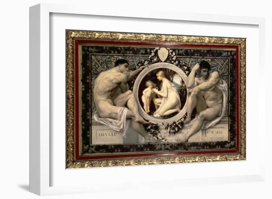 Idylle, 1884-Gustav Klimt-Framed Giclee Print