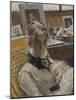 Idylle D'atelier, La Femme De L'artiste Et Leur Fille - Studio Idyll. the Artist's Wife and their D-Carl Larsson-Mounted Giclee Print