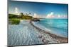 Idyllic Beach of Caribbean Sea in Playacar - Mexico-Patryk Kosmider-Mounted Photographic Print