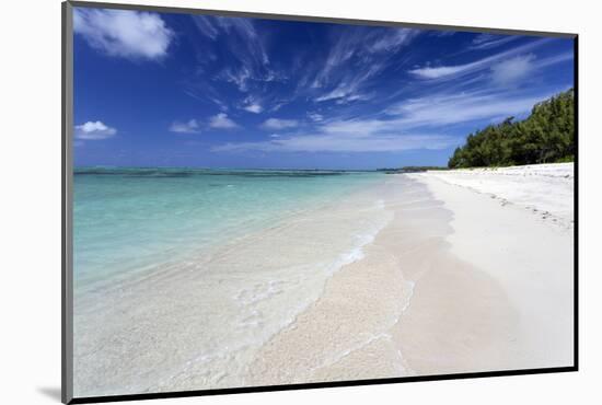 Idyllic Beach Scene with Blue Sky, Aquamarine Sea and Soft Sand, Ile Aux Cerfs-Lee Frost-Mounted Photographic Print