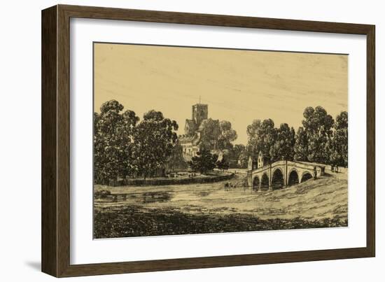 Idyllic Bridge II-I. g. Wood-Framed Art Print