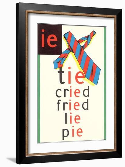 IE in Tie-null-Framed Art Print