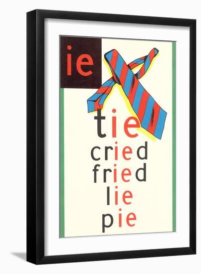 IE in Tie-null-Framed Art Print