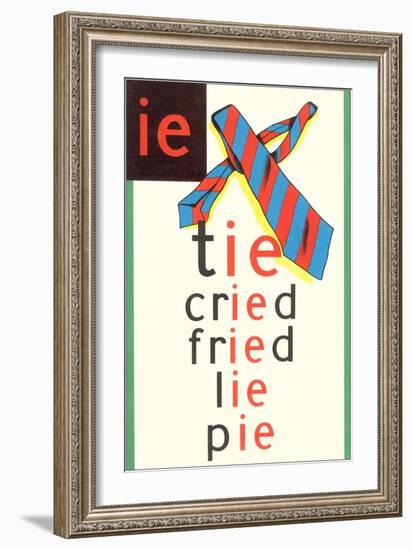 IE in Tie-null-Framed Premium Giclee Print