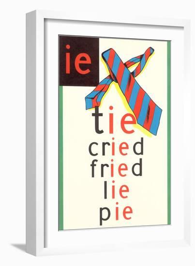 IE in Tie-null-Framed Premium Giclee Print