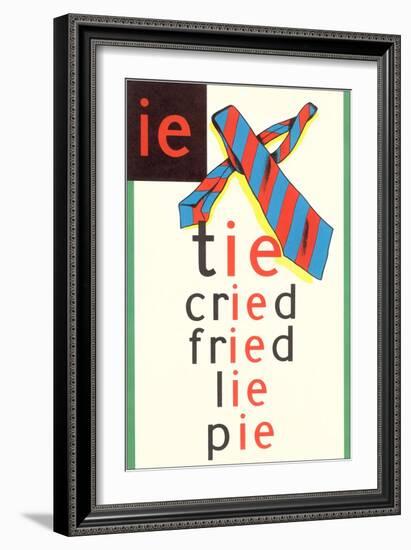 IE in Tie-null-Framed Premium Giclee Print