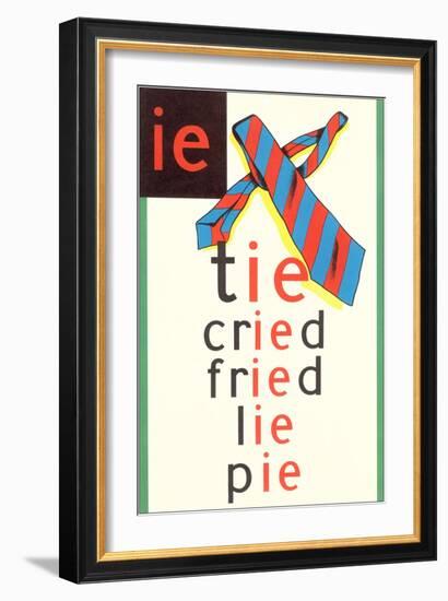 IE in Tie-null-Framed Premium Giclee Print
