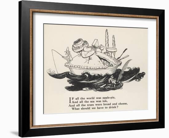 If All the World Was...-Arthur Rackham-Framed Art Print